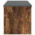 vidaXL Predsieňová lavica s vankúšom Dymová dub 103 x 38 x 40 cm