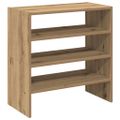vidaXL Stojany na topánky 2 ks stohovateľné dub artisan 60x30x30,5 cm