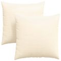 vidaXL Vankúše na pohovku 2 pcs Krémová 60 x 60 cm Kordúrová tkanina