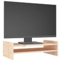vidaXL Stojan na monitor 50x27x15 cm masívna borovica