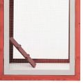 vidaXL Kurín, červený 170x81x110 cm, borovicový a jedľový masív