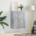 vidaXL Nástenná skrinka betónová sivá 69,5x34x90 cm kompozitné drevo