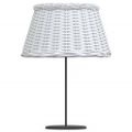 vidaXL Tienidlo na lampu biele Ø50x30 cm prútené
