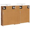 vidaXL Set kabinetov do kúpeľne 3 ks 106 x 16 x 62,5 cm