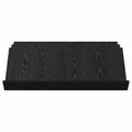 vidaXL Regál na časopisy Čierny dub 90 x 53 x 28,5 cm Kompozitné drevo
