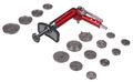 Pneumatický sťahovák brzdových piestov MECHANIC BRAKE SET PNEU 16, sada 16ks SIXTOL