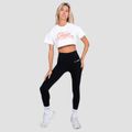 Dámske cropped tričko Thrive White - GymBeam, veľkosť M