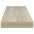 vidaXL Plávajúce nástenné police 2 ks, dubové 80x23,5x3,8 cm, MDF