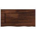 vidaXL Obdĺžnikový stôl 90 x 50 x 3,5 cm Obdĺžnikový Tmavohnedá