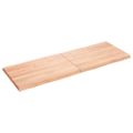 vidaXL Stolová doska svetlohnedá 140x50x(2-4)cm ošetrený masív hrany