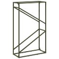 vidaXL Stojan na palivové drevo olivovo zelená 60x25x90 cm