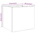 vidaXL Kvetináče 2 ks strieborné 32x43x29 cm nehrdzavejúca oceľ