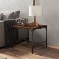 vidaXL Príručný stolík hnedý dub 40x40x35 cm spracované drevo