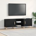 vidaXL TV skrinka 150 x 30 x50 cm Čierny dub Kompozitné drevo