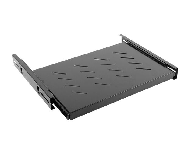 LANBERG 19'' POSUVNÁ POLICA 1U/465X347MM MAX. NOSNOSŤ DO 60 KG ČIERNA