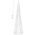 vidaXL Akrylové dekoratívne pyramídové LED svetlo kužeľ modré 60 cm