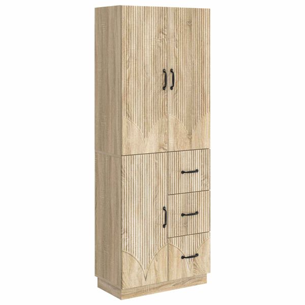 vidaXL Sada skríň 2 pcs Dub sonoma Kompozitné drevo