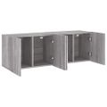 vidaXL TV skrinky nástenné 2 ks sivé sonoma 60x30x41 cm