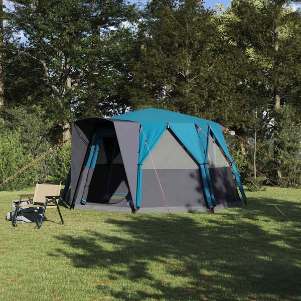 vidaXL Stan pre 6 osôb so strechou Modrá 425 x 396 x 222 cm