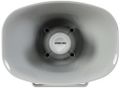 Fonestar Tlakový 100V reproduktor 30 W, IP66, citlivost 104 dB, ABS, Al držák, nerez, šedý Rohový reproduktor, 100V linka, 30 W RMS, IP-66, ABS difuzor, hliník, venkovní použití, prumyslové ozvucení