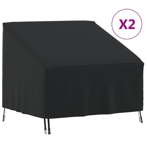 vidaXL Obaly na záhradnú stoličku 2 ks 96x79x49/74cm 420D oxford látka