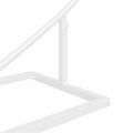 vidaXL Svadobný oblúk Biela 195 x 35 x 211 cm Oceľ