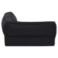 vidaXL Ergonomický matrac pre psa 75x53 cm ľanový vzhľad flís čierny