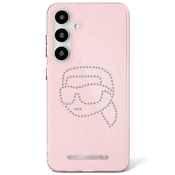 Karl Lagerfeld HC IML Rhinestones K obal pre Samsung Galaxy S25 ružový