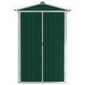 vidaXL Záhradná kôlňa zelená 116x45x175 cm pozinkovaná oceľ