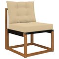 vidaXL Vankúš na vonkajšiu pohovku Polyester Béžová 60 x 50,5 cm
