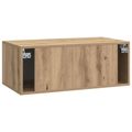 vidaXL Nástenná TV skrinka 78,5 x 41 x 30 cm Dub artisan