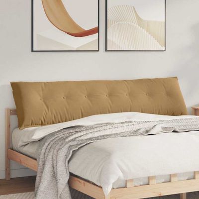 vidaXL Poduška na chrbát Hnedá 200 x 50 cm Kordúrová tkanina