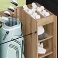 vidaXL Golfová skriňa s kolesom Remeselný dub 90 x 45 x 98 cm