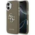Guess Grained Big 4G Classic Logo puzdro pre iPhone 17 hnedá