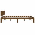 vidaXL Posteľný rám medovohnedý borovicový masív 140x200 cm