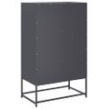 vidaXL Vysoká skrinka antracitová 68x39x111,5 cm oceľ