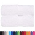 vidaXL Uteráky pre hostí FROGN 2 ks biele 30x50 cm 360 g/m²