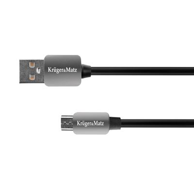 Kábel KRUGER & MATZ KM0324 USB/micro USB 1m Black