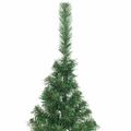 vidaXL Umelý predsvietený vianočný stromček Zelená 210 cm PVC