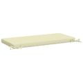 vidaXL Vankúš na lavičku SOEST 100% polyester Krémová 80 x 40 x 5 cm