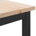vidaXL stôl Prírodná 100 x 40 x 101 cm Inžinierske drevo a oceľ