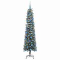 vidaXL Umelý vianočný stromček Zelená 180 cm PVC, plast a oceľ