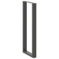 vidaXL Nohy barového stola v tvare U, 2 ks, antracitové, 40 x (110-111) cm, oceľ