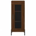 vidaXL Komoda hnedý dub 34,5x34x90 cm spracované drevo