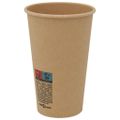 vidaXL Papierové šálky na kávu 1000 ks 16oz 400ml hnedá