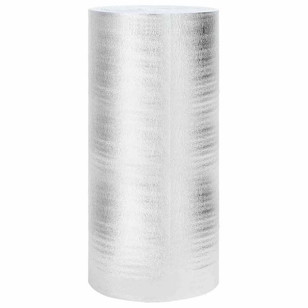 vidaXL Reflexná fólia za radiátor Strieborná 10 x 1 m Polyetylén