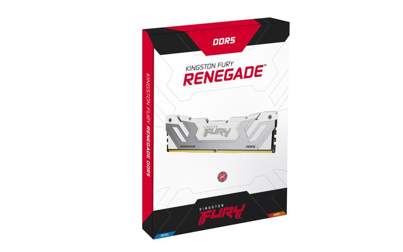 Kingston FURY Renegade/CUDIMM DDR5/24GB/8400MHz/CL40/1x24GB/White