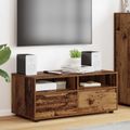 vidaXL TV skrinka 100 x 48 x 43 cm Staré drevo Kompozitné drevo