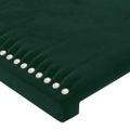 vidaXL Čelo postele tmavozelené 80x5x118/128 cm zamatové