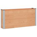 vidaXL Vyvýšený záhradný záhon Hnedá 150 x 30 x 72 cm WPC a hliník